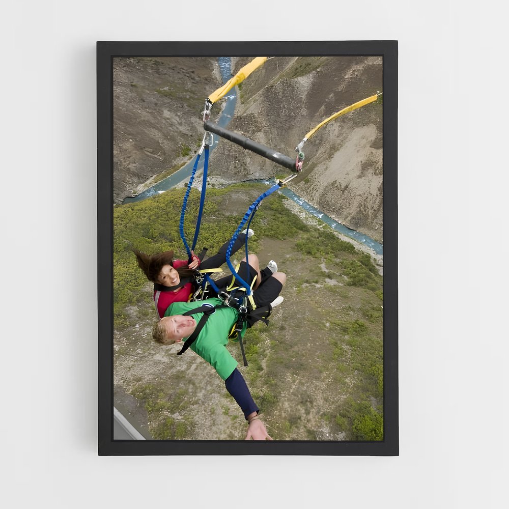 Poster Descente Épique – affiche Saut à l’élastique (vue 2)